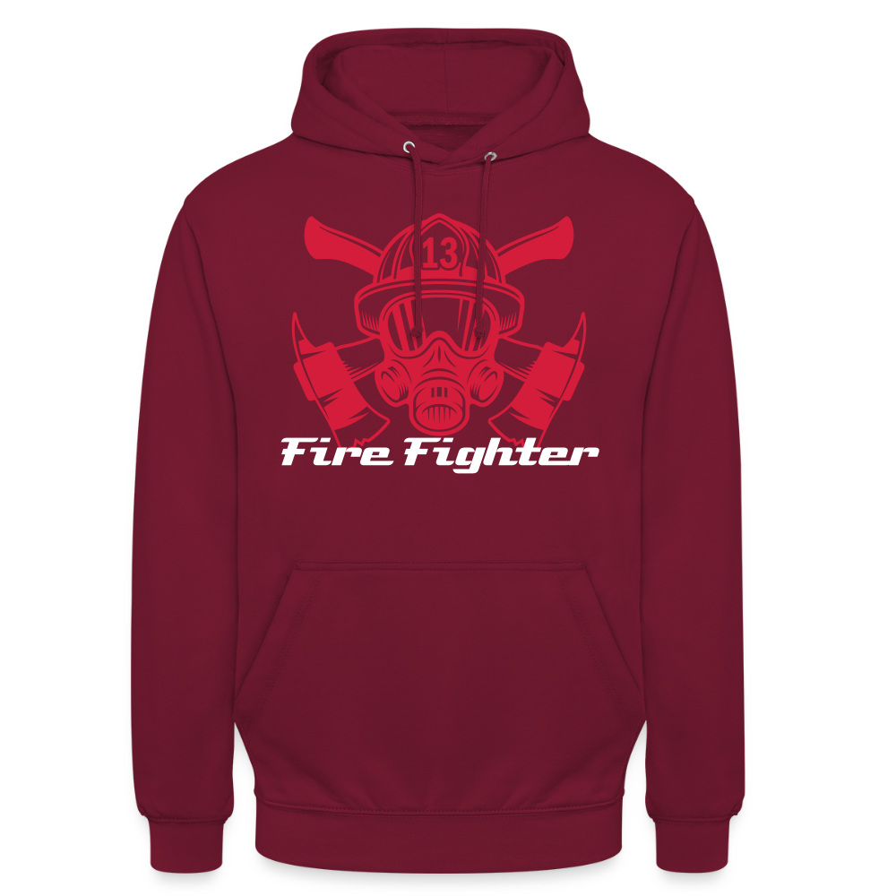 SSW2603 Fire Fighter Unisex Hoodie - Bordeaux