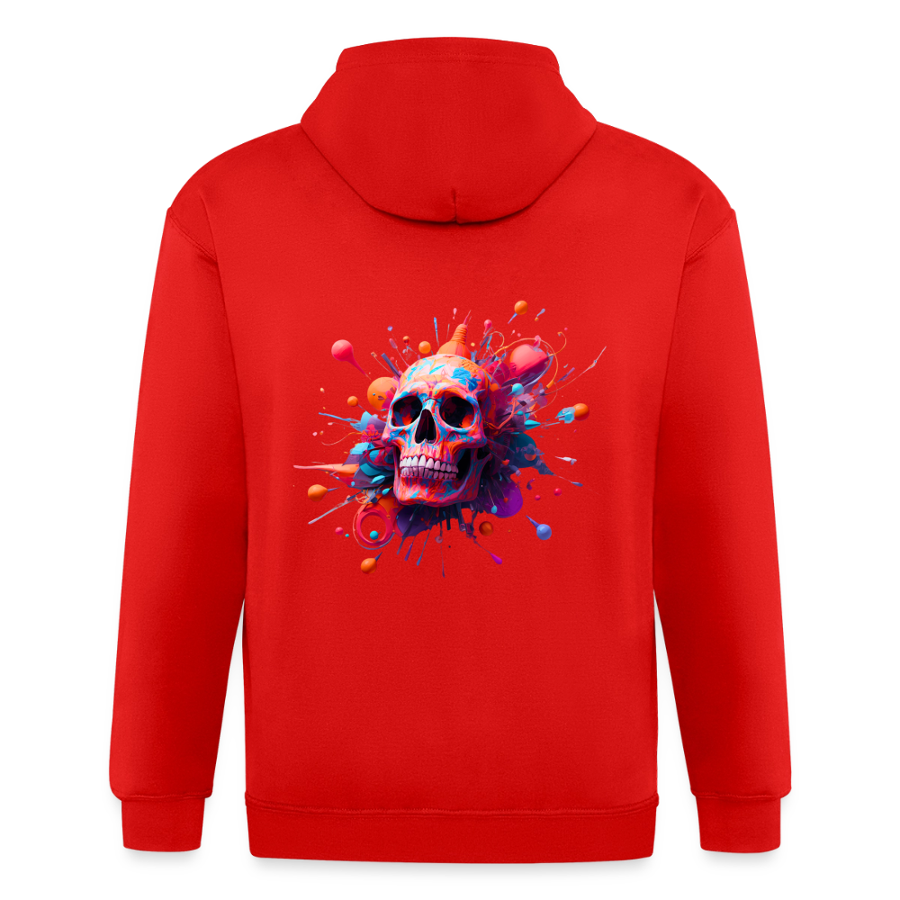 SSW2803 Totenkopf bunt - Rot