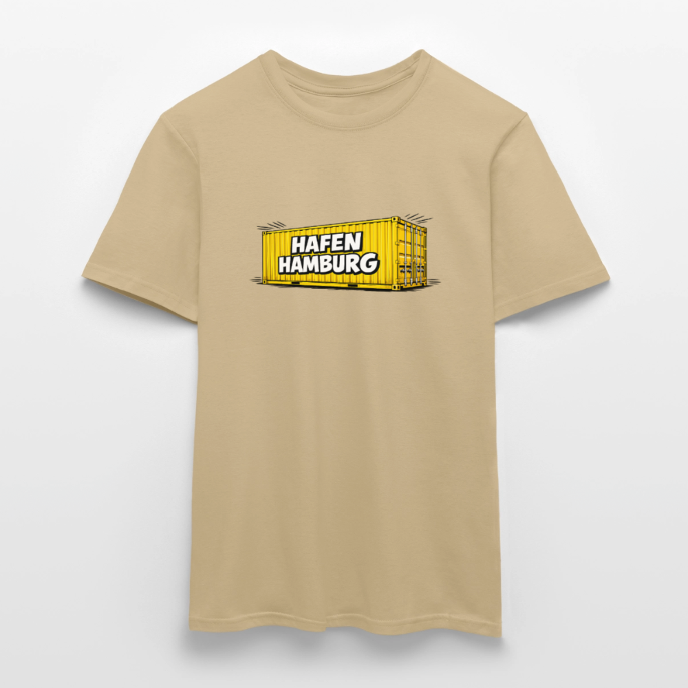 SSW2861Hafen Hamburg gelber Container 2 - Sandbeige