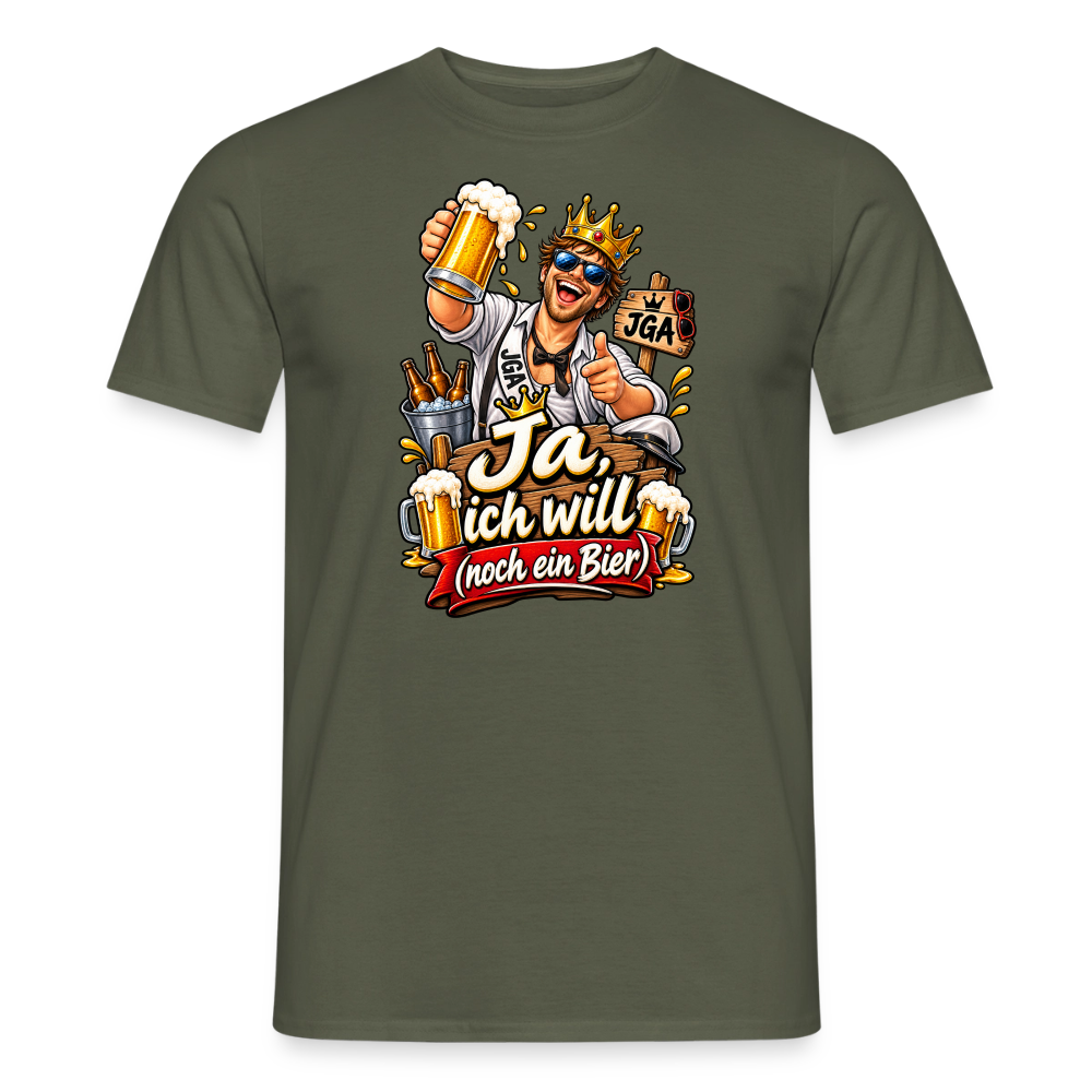 SSW2906JA ICH WILL NOCH EIN BIER - Militärgrün