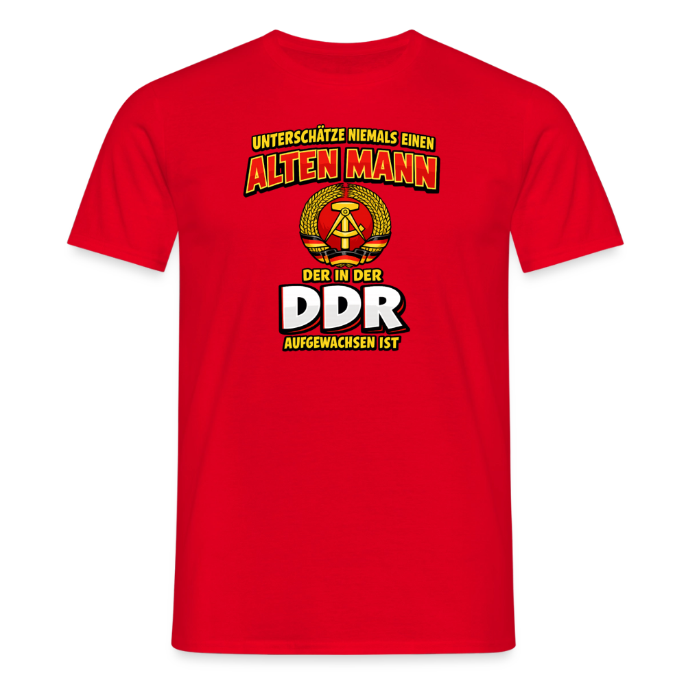 SSW2810 UNTERSCHÄTZE NIEMALS EINEN ALTEN MANN... - Rot