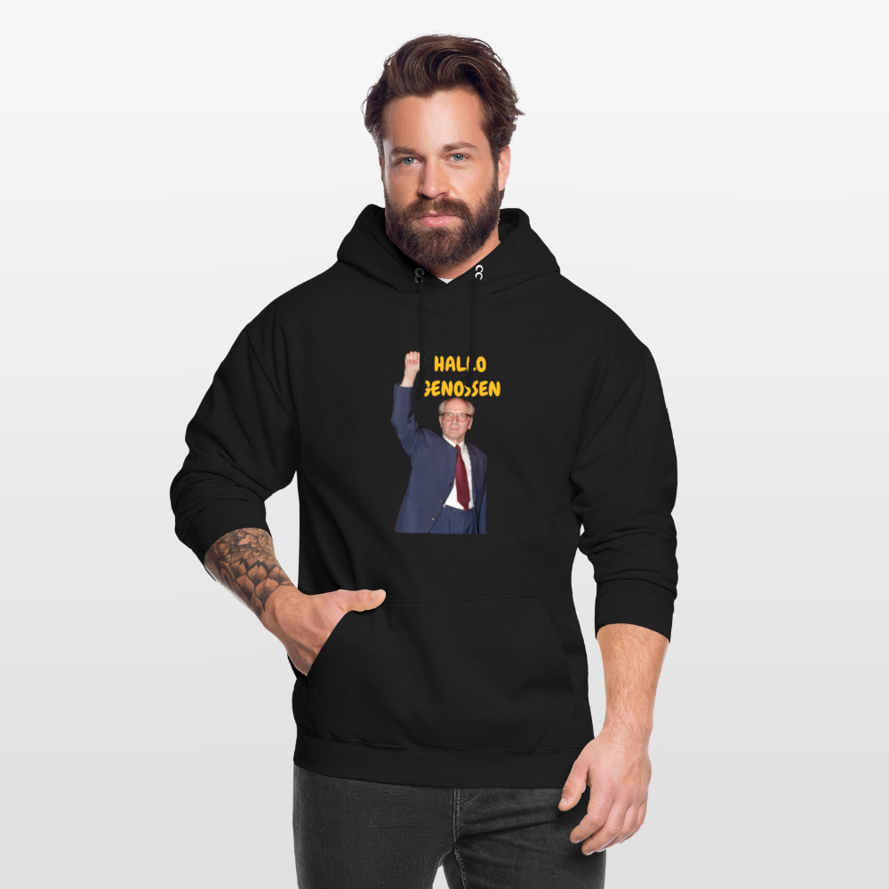 OSSI18Hoodie HALLO GENOSSEN - Schwarz
