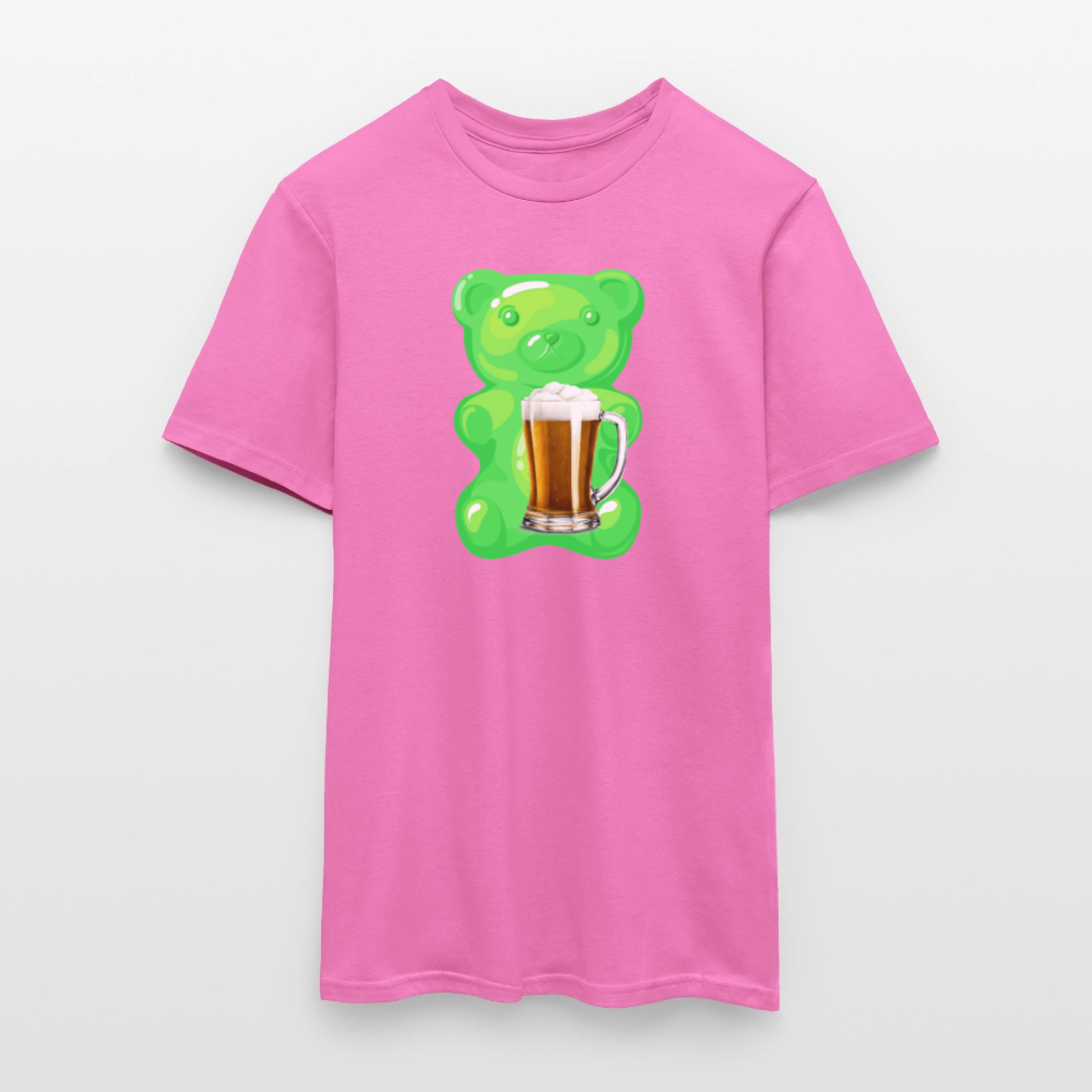 SSW2507Gummibär grün mit Bier - Pink