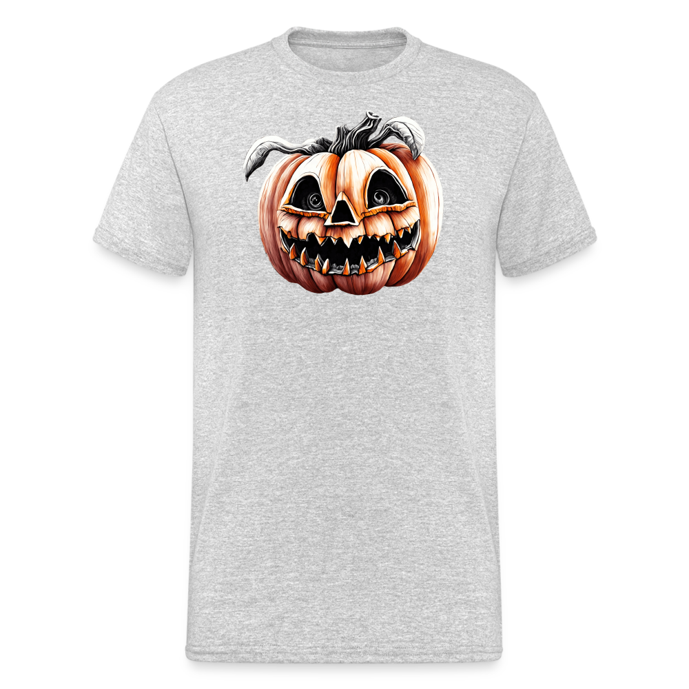 SSW2234 Bunter_Halloween-Kuerbis_mit_gruseligem_Gesicht - Grau meliert
