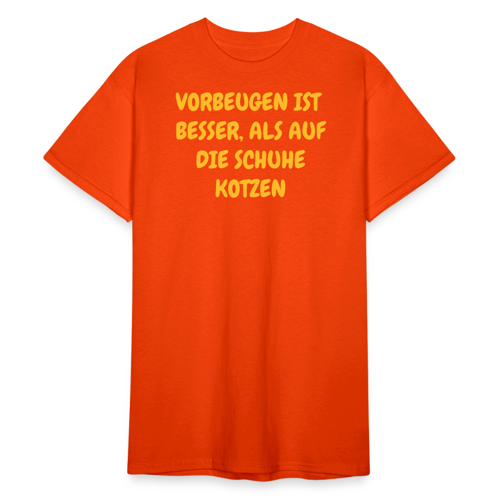 SSW2427VORBEUGEN IST  BESSER, ALS AUF DIE SCHUHE KOTZEN - kräftig Orange