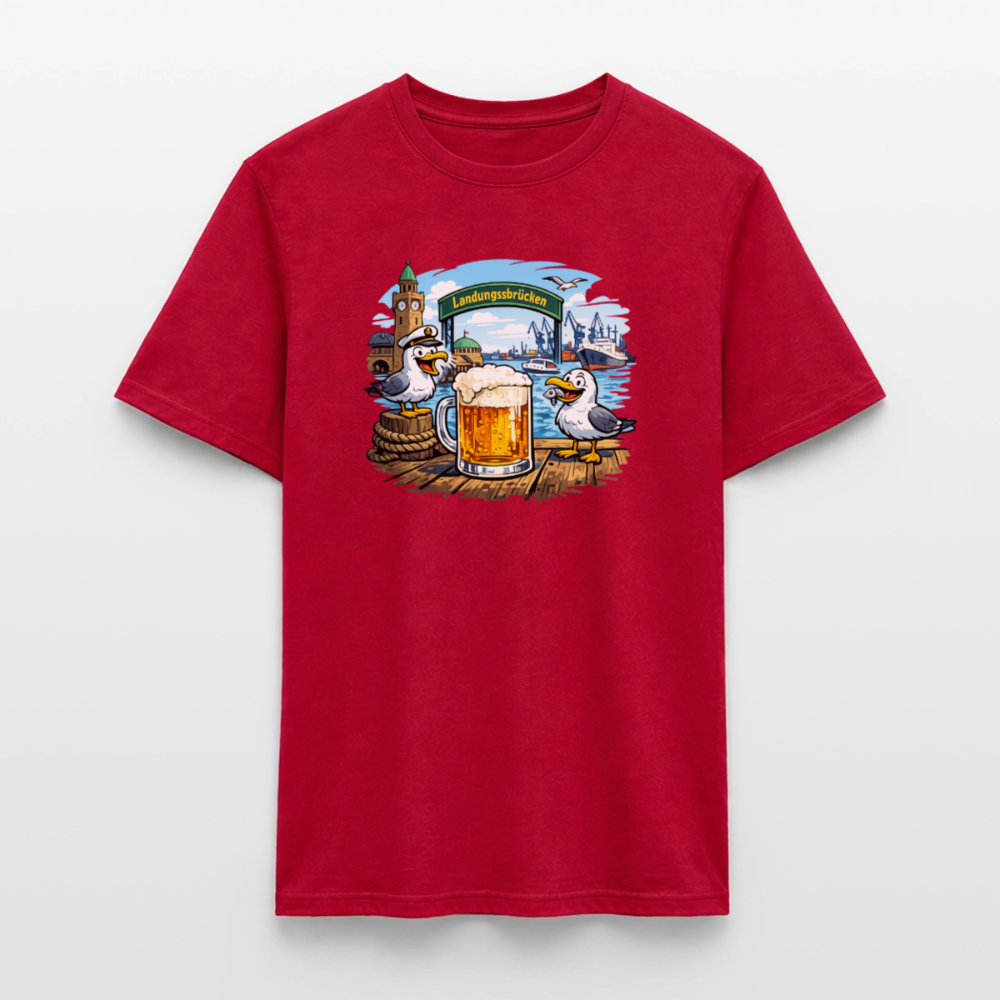 SSW2869Möwen Bier Landungsbrücken - Rot