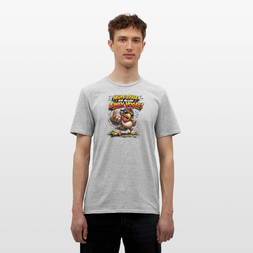 SSW2798 HEUTE ZEIGE ICH ALLEN EINEN VOGEL - Grau meliert