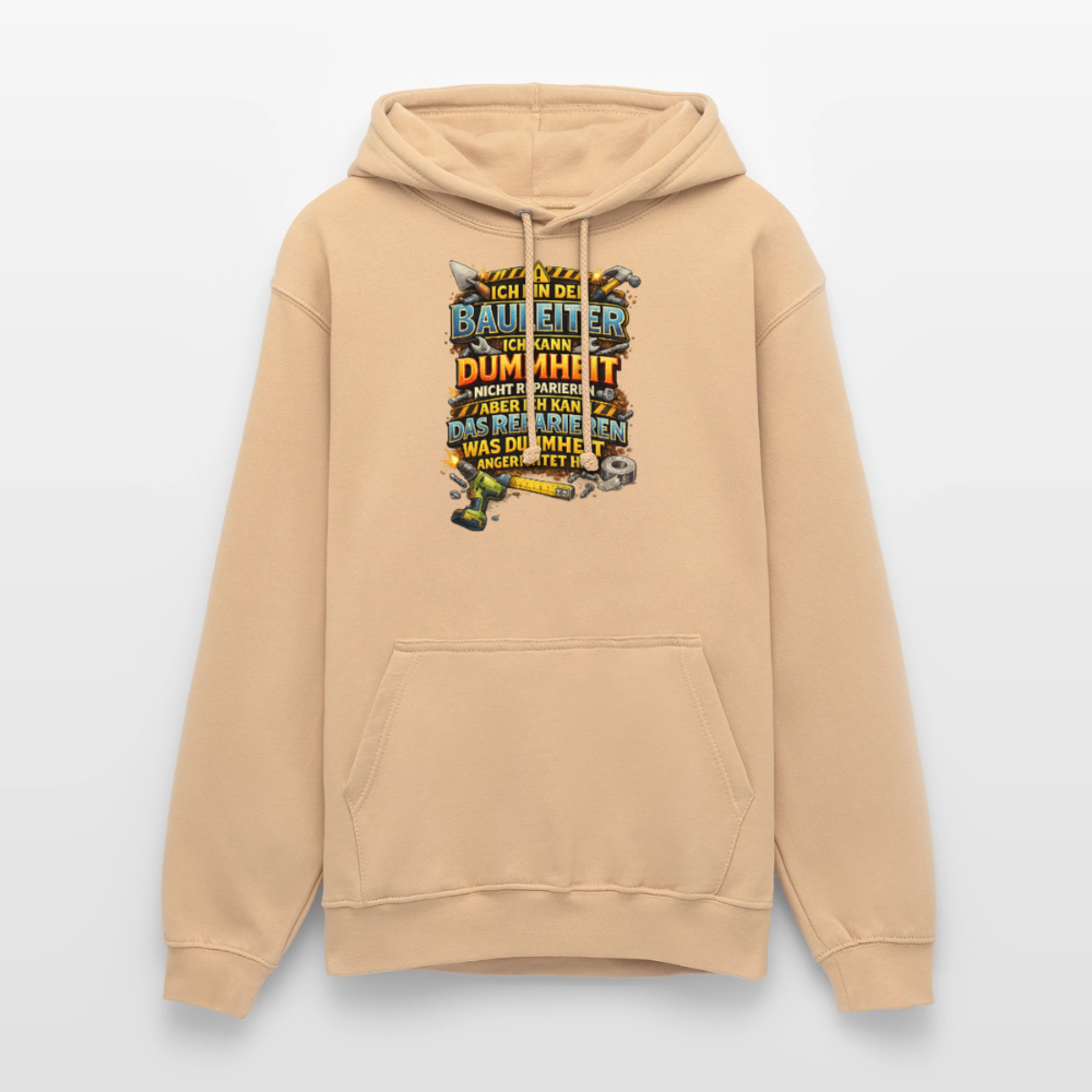 SSW2790 ICH BIN DER BAULEITER ICH KANN DUMMHEIT NICHT REPARIEREN ABER ICH KANN DAS REPARIEREN WAS DUMMHEIT ANGERICHTET HAT - Pfirsich