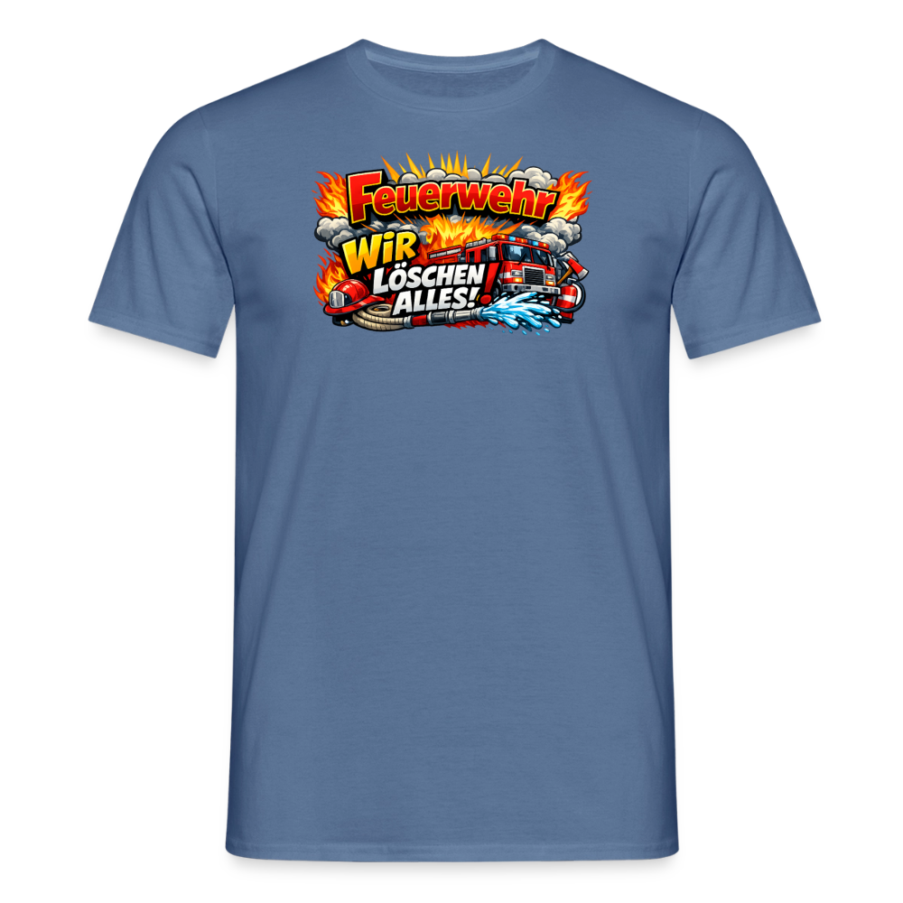 SSW2814 FEUERWEHR WIR LÖSCHEN ALLES - Taubenblau 