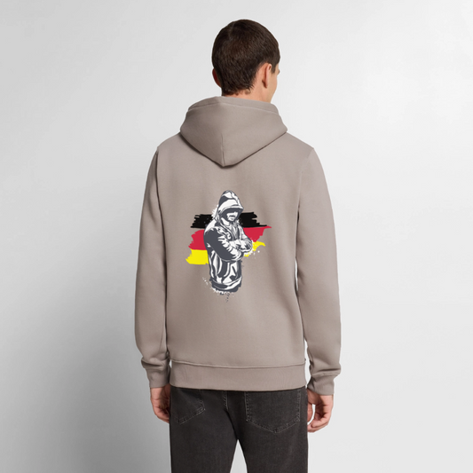 SSW1157Hoodie Kriminell Hände verschränkt - Taupe