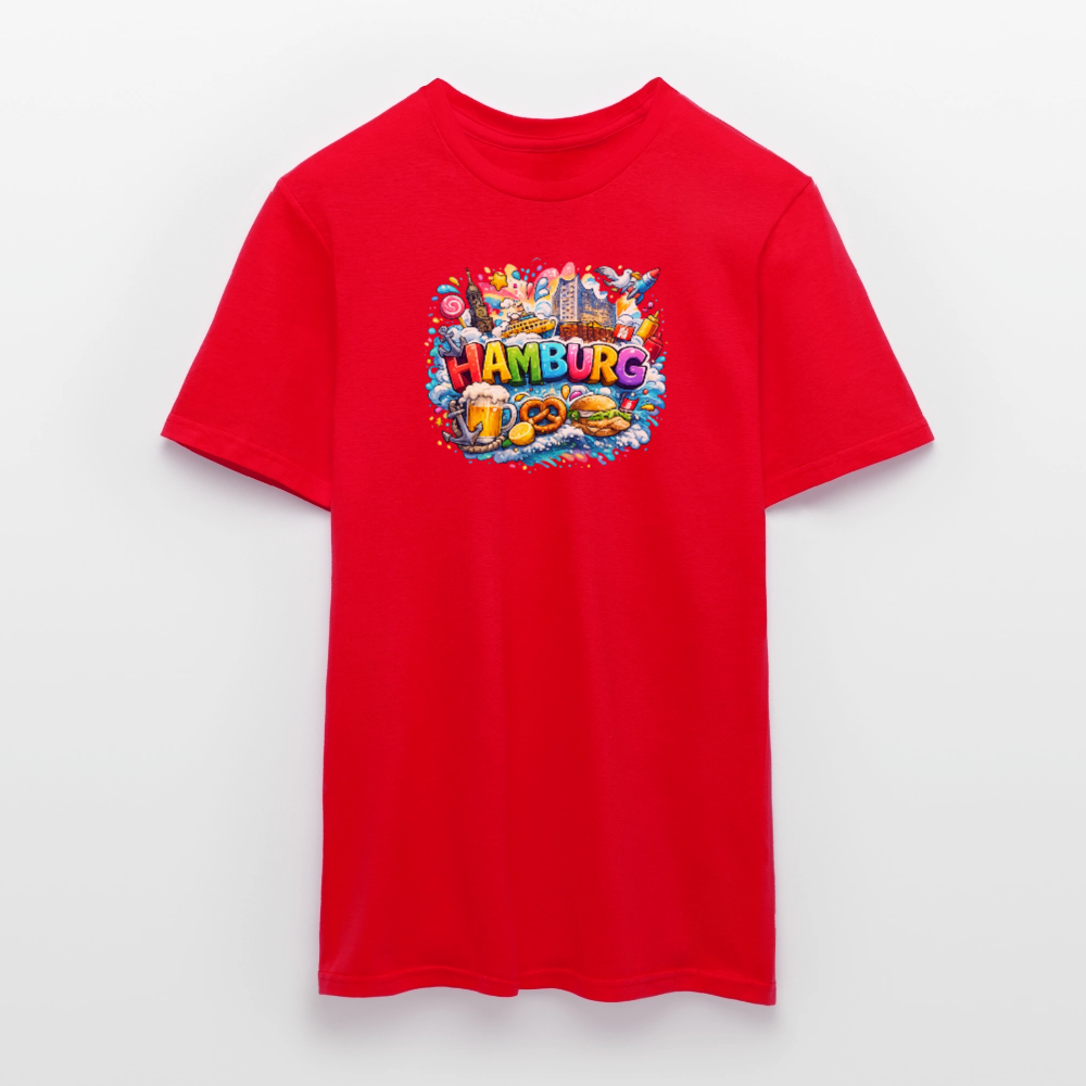 SSW2678Hamburg verrückt bunt - Rot