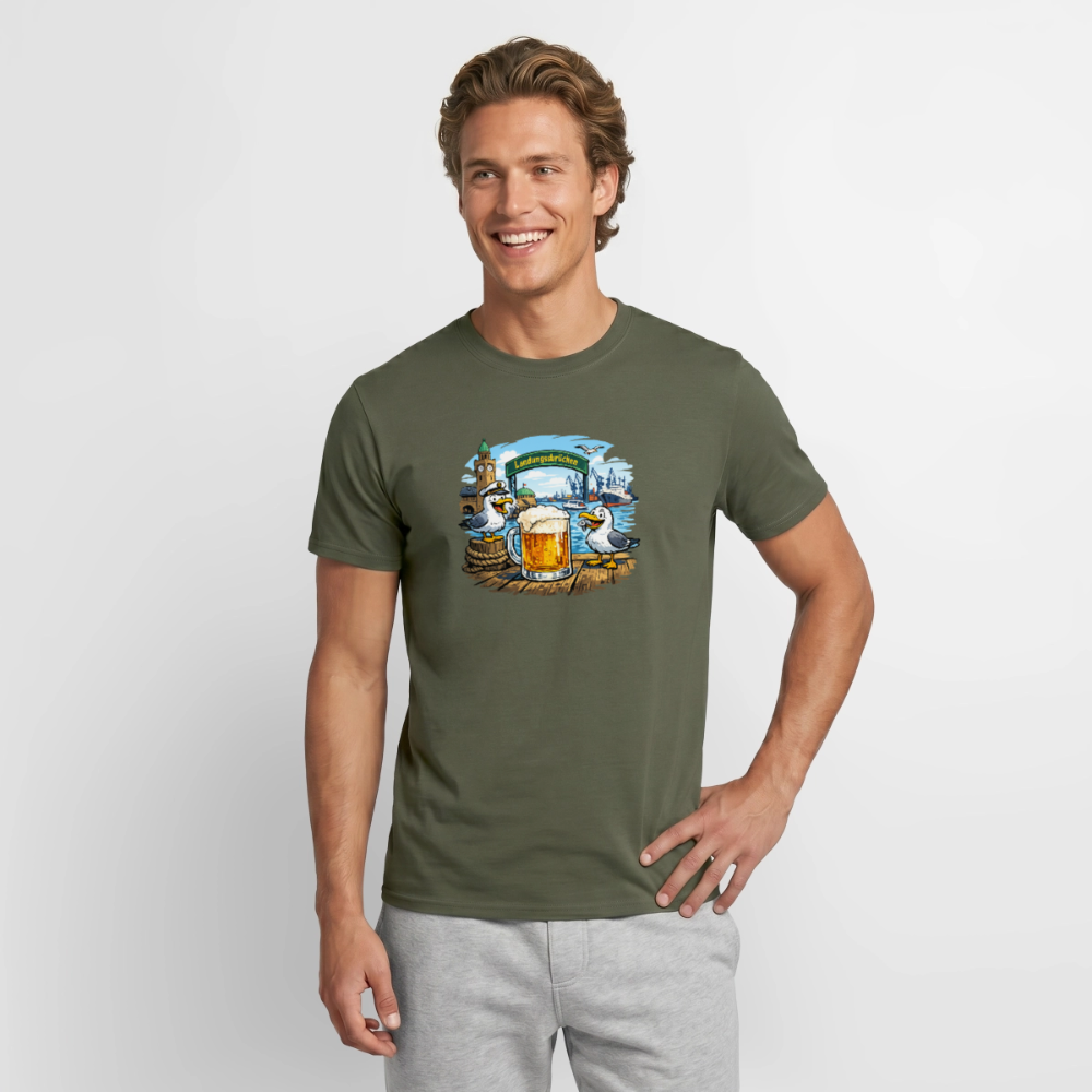 SSW2869Möwen Bier Landungsbrücken - Militärgrün