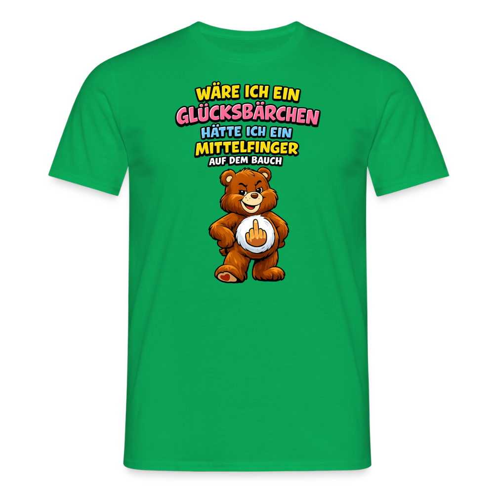 SSW2802 WÄRE ICH EIN GLÜCKSBÄRCHEN HÄTTE ICH EIN MITTELFINGER AUF DEM BAUCH - Kelly Green
