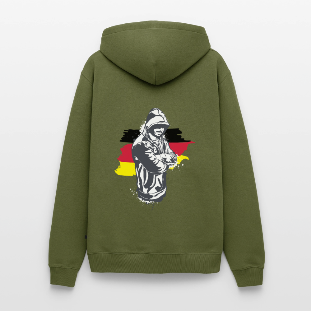 SSW1157Hoodie Kriminell Hände verschränkt - Khaki