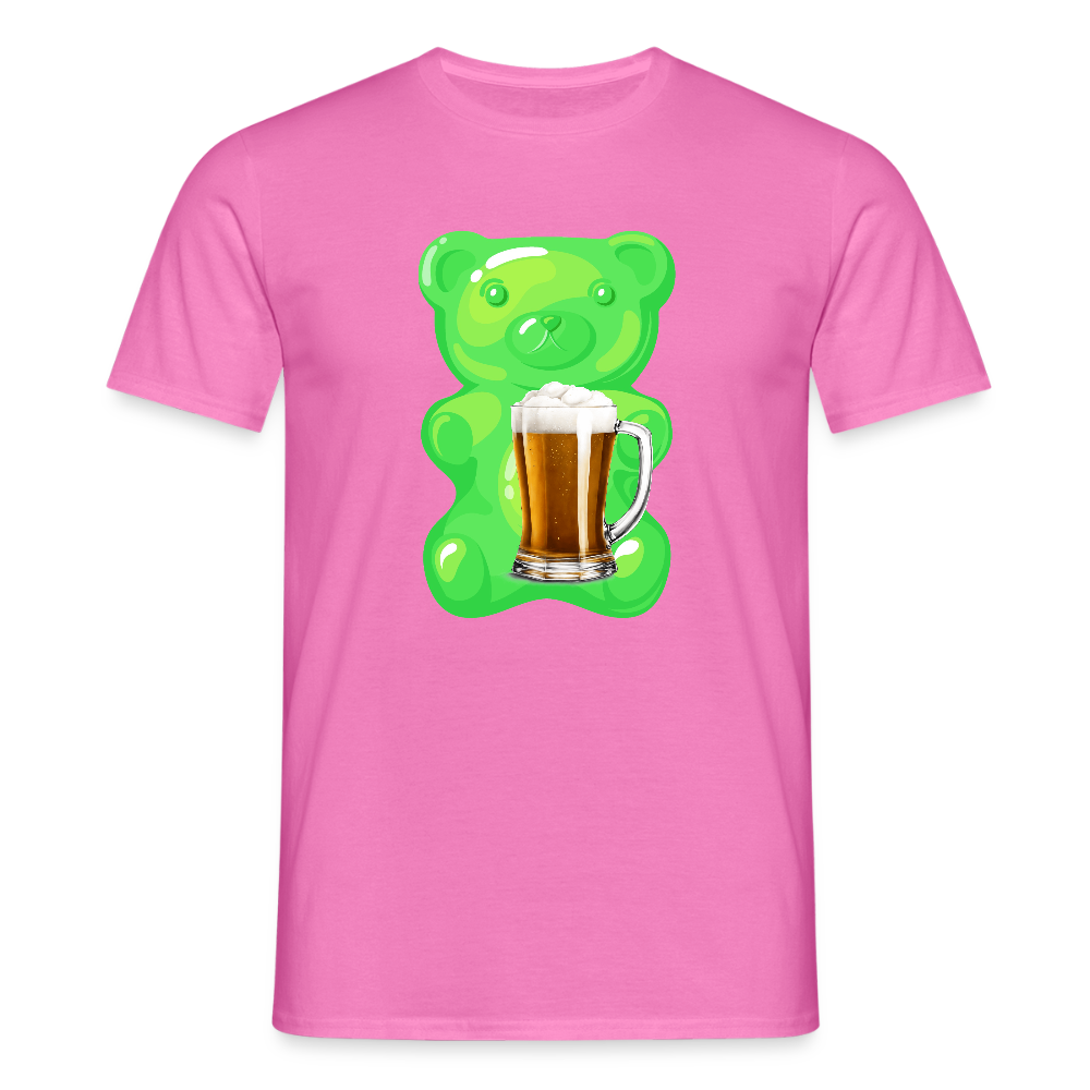 SSW2507Gummibär grün mit Bier - Pink