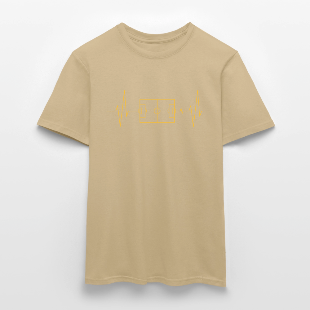 Herzschlag Fussball - Sandbeige