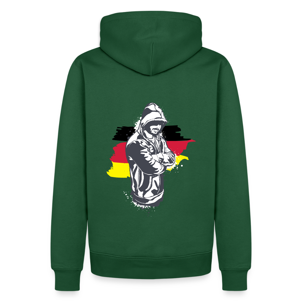 SSW1157Hoodie Kriminell Hände verschränkt - Flaschengrün