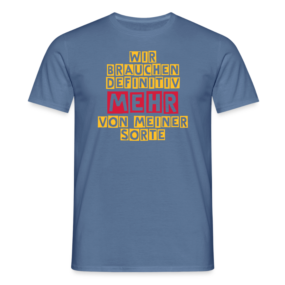 SSW2665WIR BRAUCHEN DEFINITIV   VON MEINER SORTE - Taubenblau 