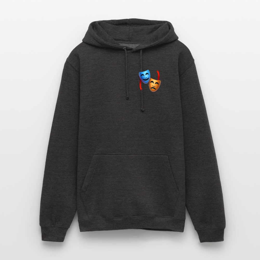 Hoodie Kunde Schule Bunte Maske gerade Schrift - Anthrazit
