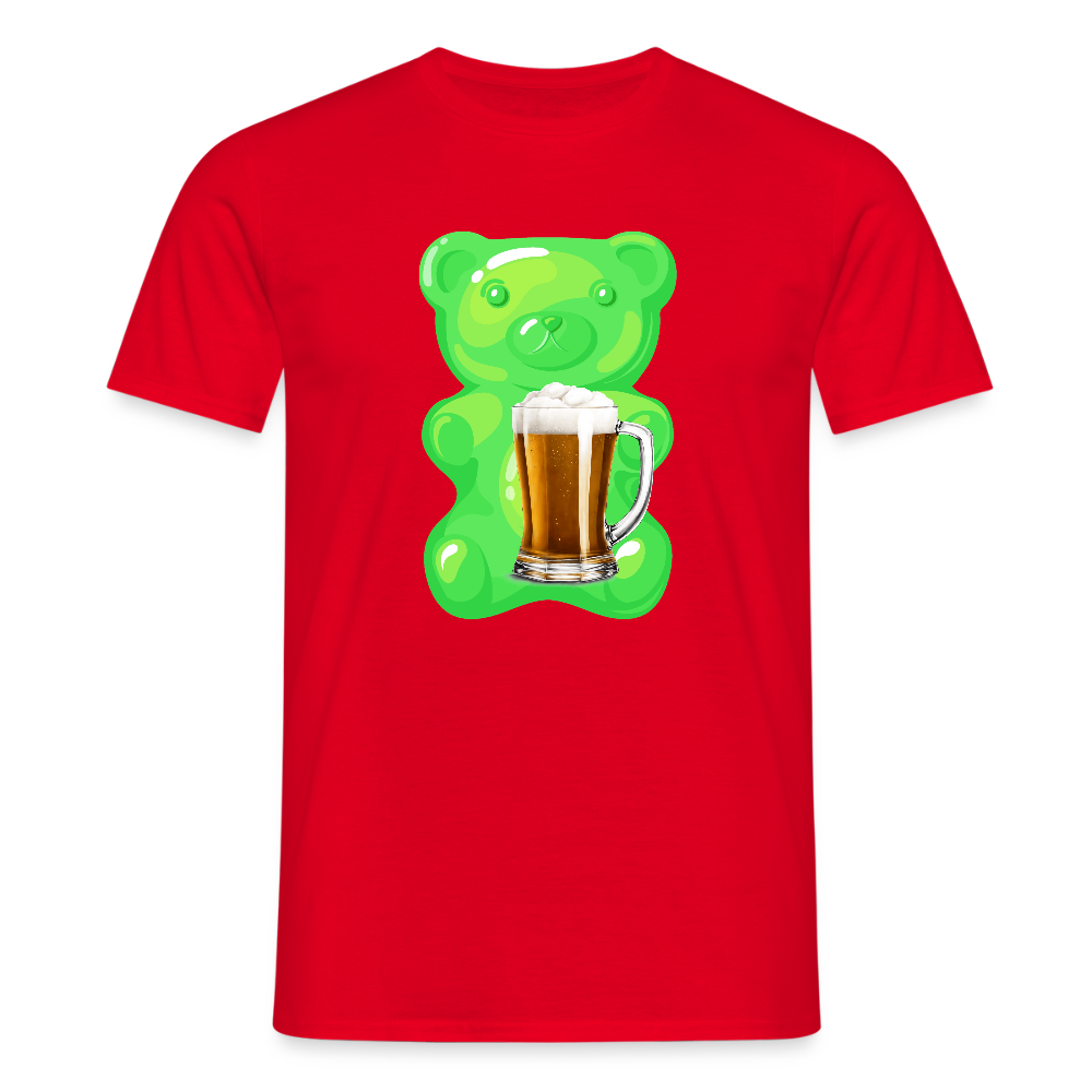 SSW2507Gummibär grün mit Bier - Rot