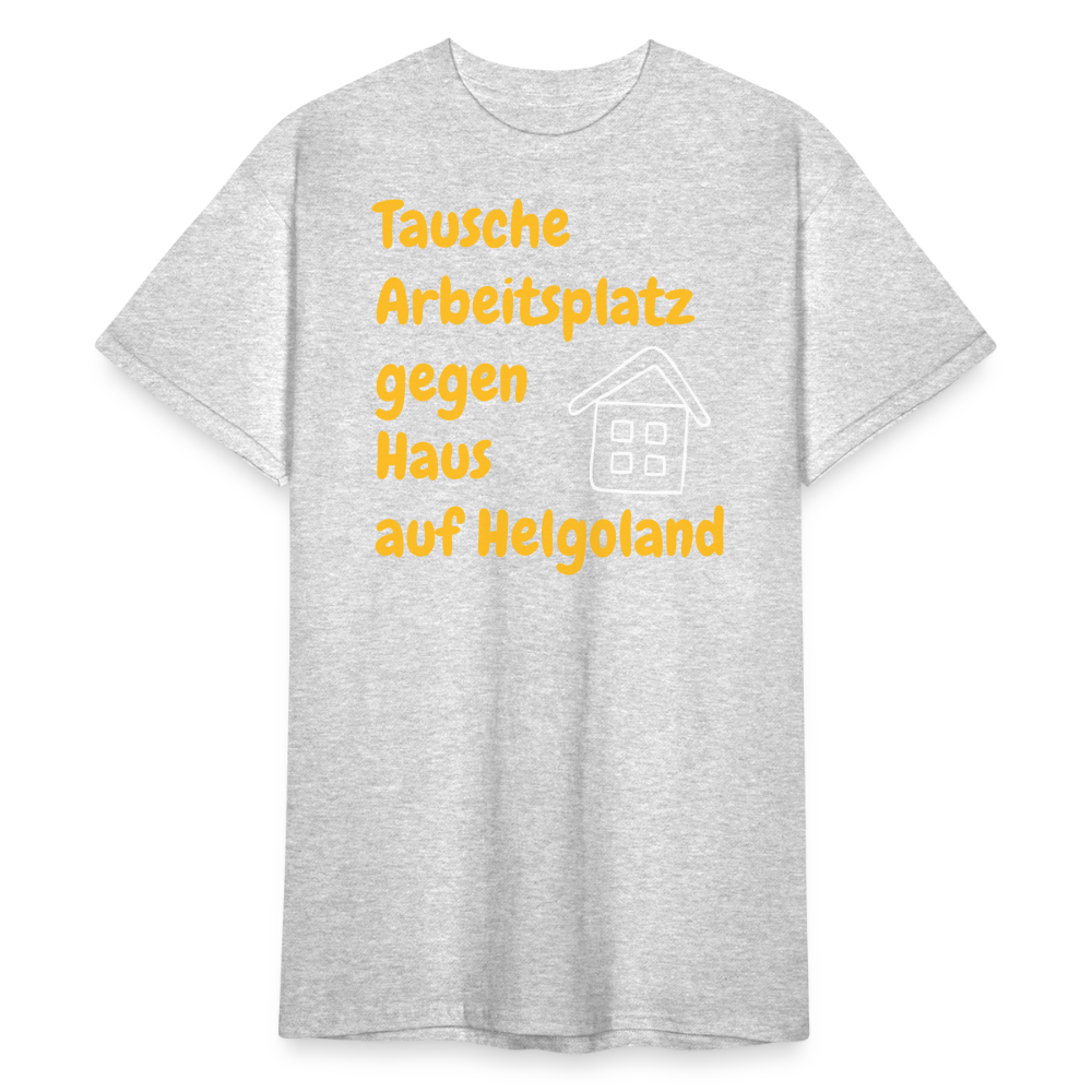 SSW2388Tausche Arbeitsplatz gegen Haus auf Helgoland - Grau meliert