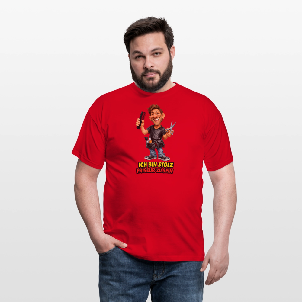SSW2821 ICH BIN STOLZ FRISEUR ZU SEIN - Rot