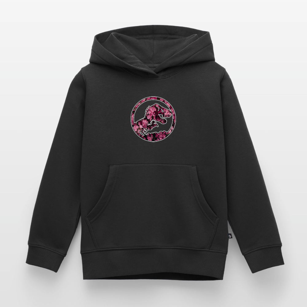 SSW1479 Hoodie jurassic_flowers_v2 - Schwarz