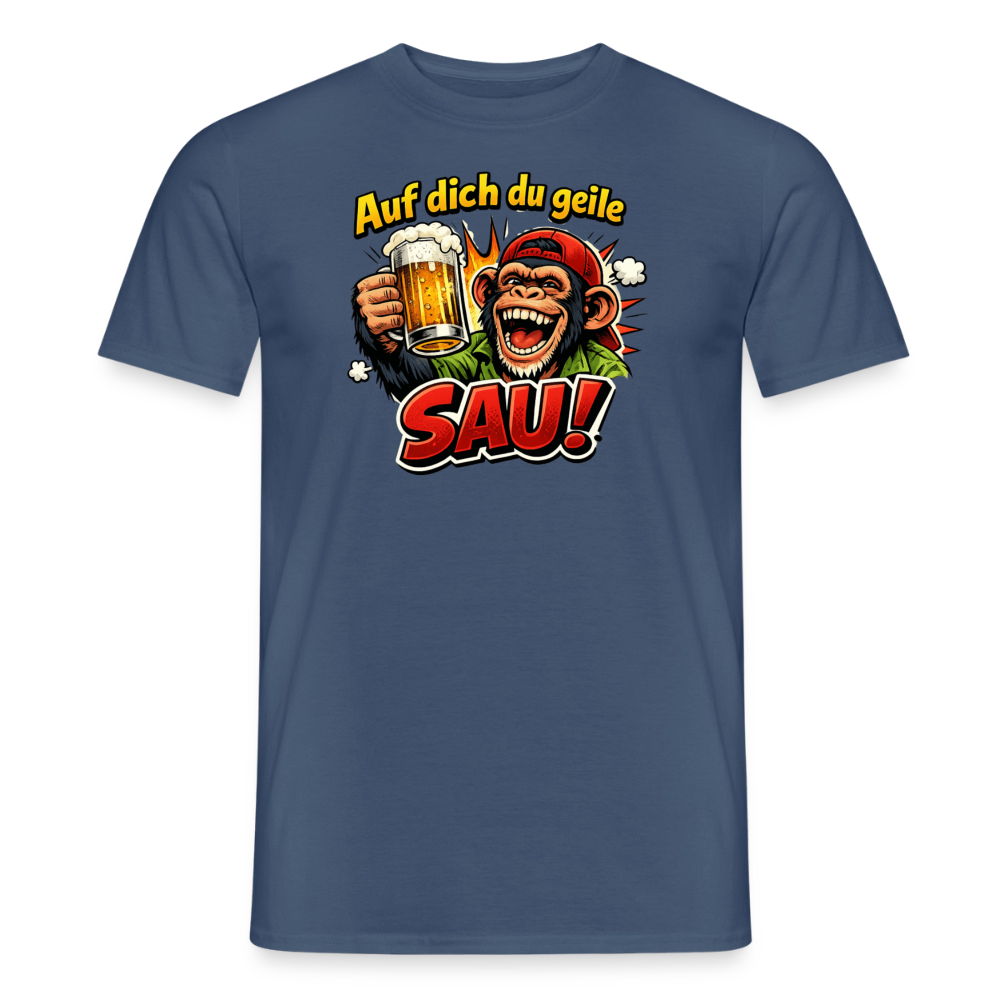 SSW2897Auf dich du geile SAU! - Dunkles Denimblau