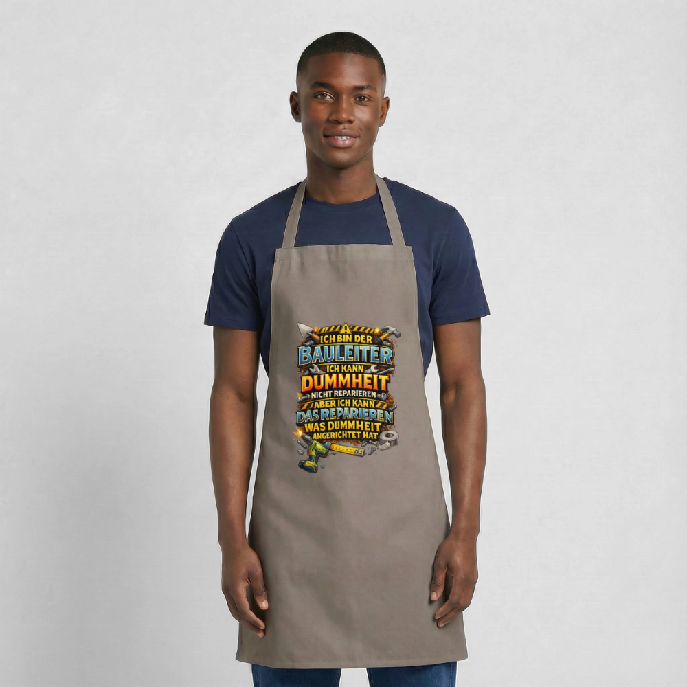 SSW2792 ICH BIN DER BAULEITER ICH KANN DUMMHEIT NICHT REPARIEREN ABER ICH KANN DAS REPARIEREN WAS DUMMHEIT ANGERICHTET HAT - Grau