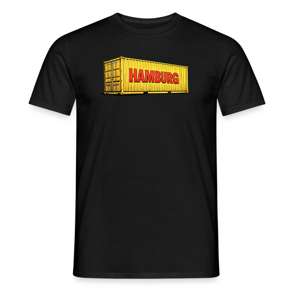 SSW2860Hafen Hamburg gelber Container - Schwarz