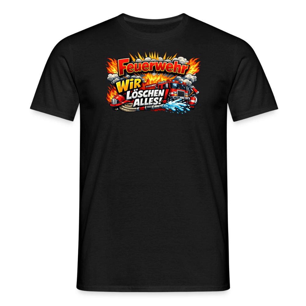 SSW2814 FEUERWEHR WIR LÖSCHEN ALLES - Schwarz