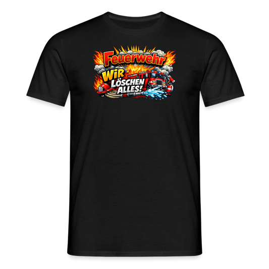 SSW2814 FEUERWEHR WIR LÖSCHEN ALLES - Schwarz