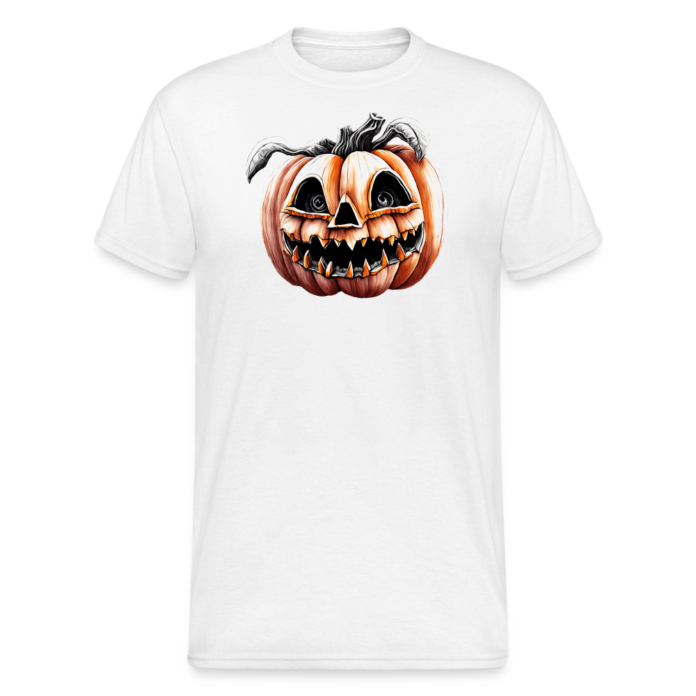 SSW2234 Bunter_Halloween-Kuerbis_mit_gruseligem_Gesicht - Weiß