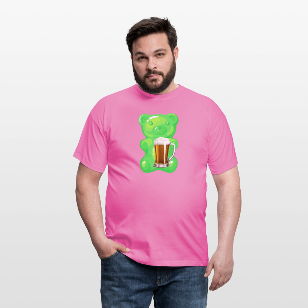 SSW2507Gummibär grün mit Bier - Pink