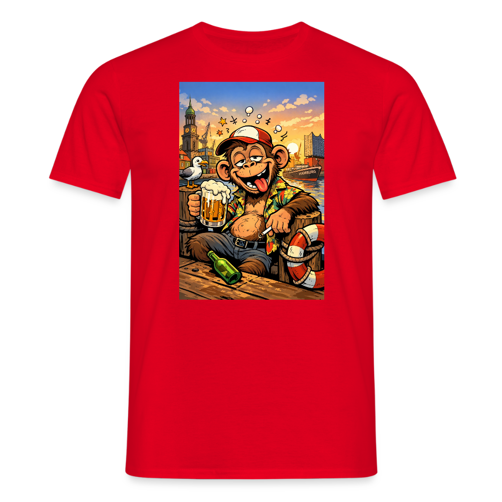 SSW2724 Affe Hamburg Bier - Rot