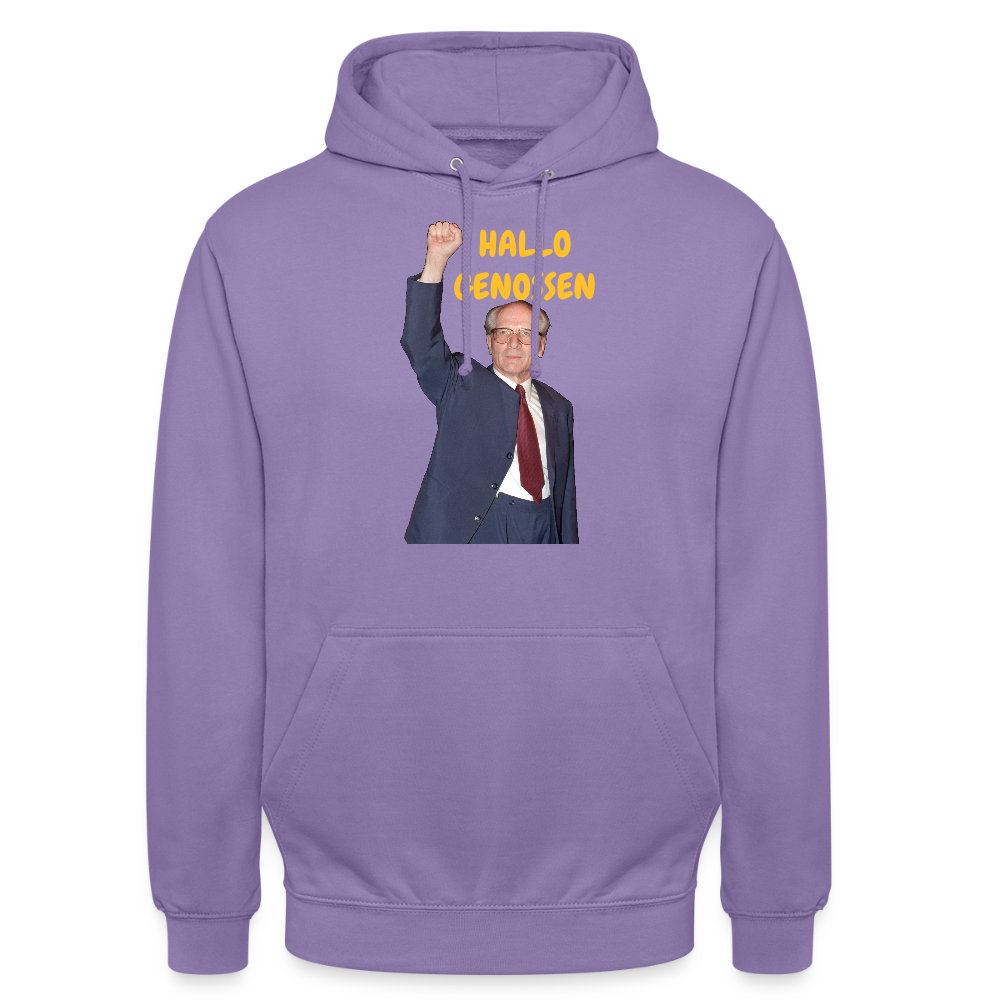 OSSI18Hoodie HALLO GENOSSEN - Lavendel