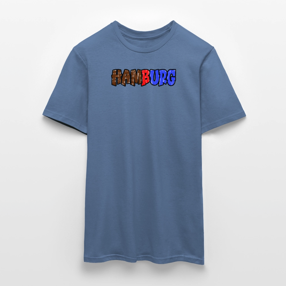 SSW2679Hamburg Braun rot Blau - Taubenblau 