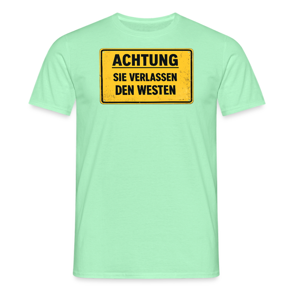 SSW2709Achtung sie verlassen den Westen - Mintgrün