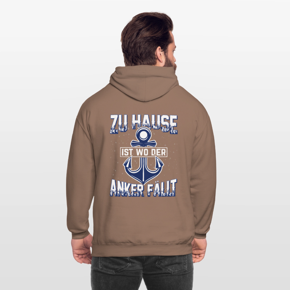 SSW2604 Zu Hause ist wo der Anker fällt Unisex Hoodie - Mokka