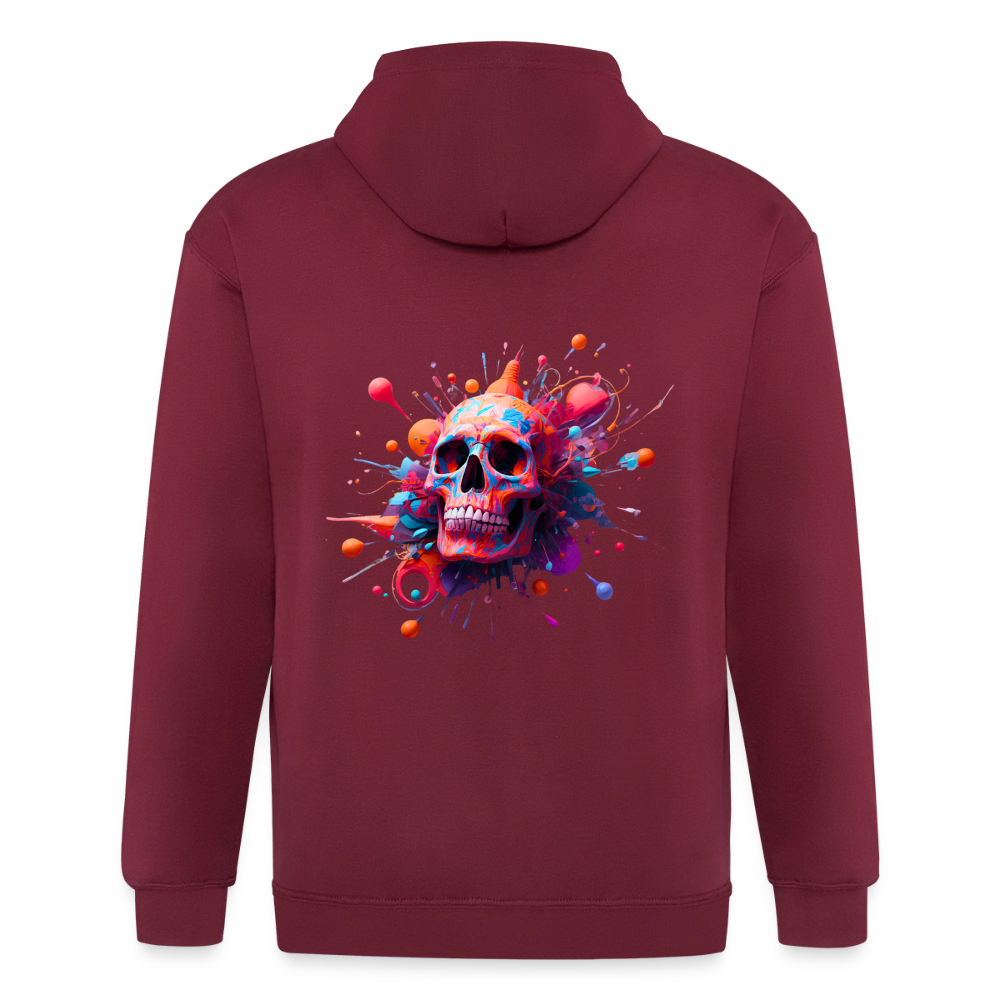 SSW2803 Totenkopf bunt - Maroon