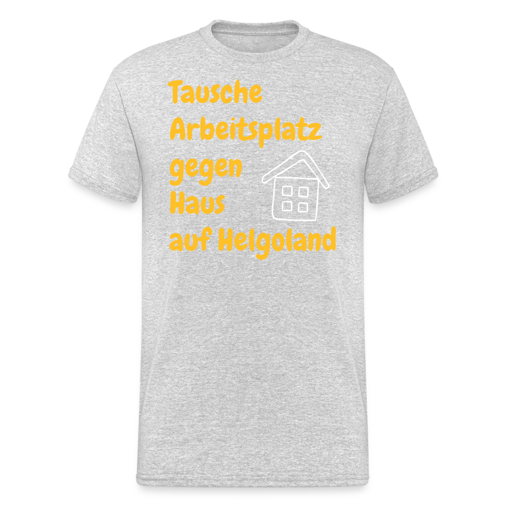 SSW2388Tausche Arbeitsplatz gegen Haus auf Helgoland - Grau meliert