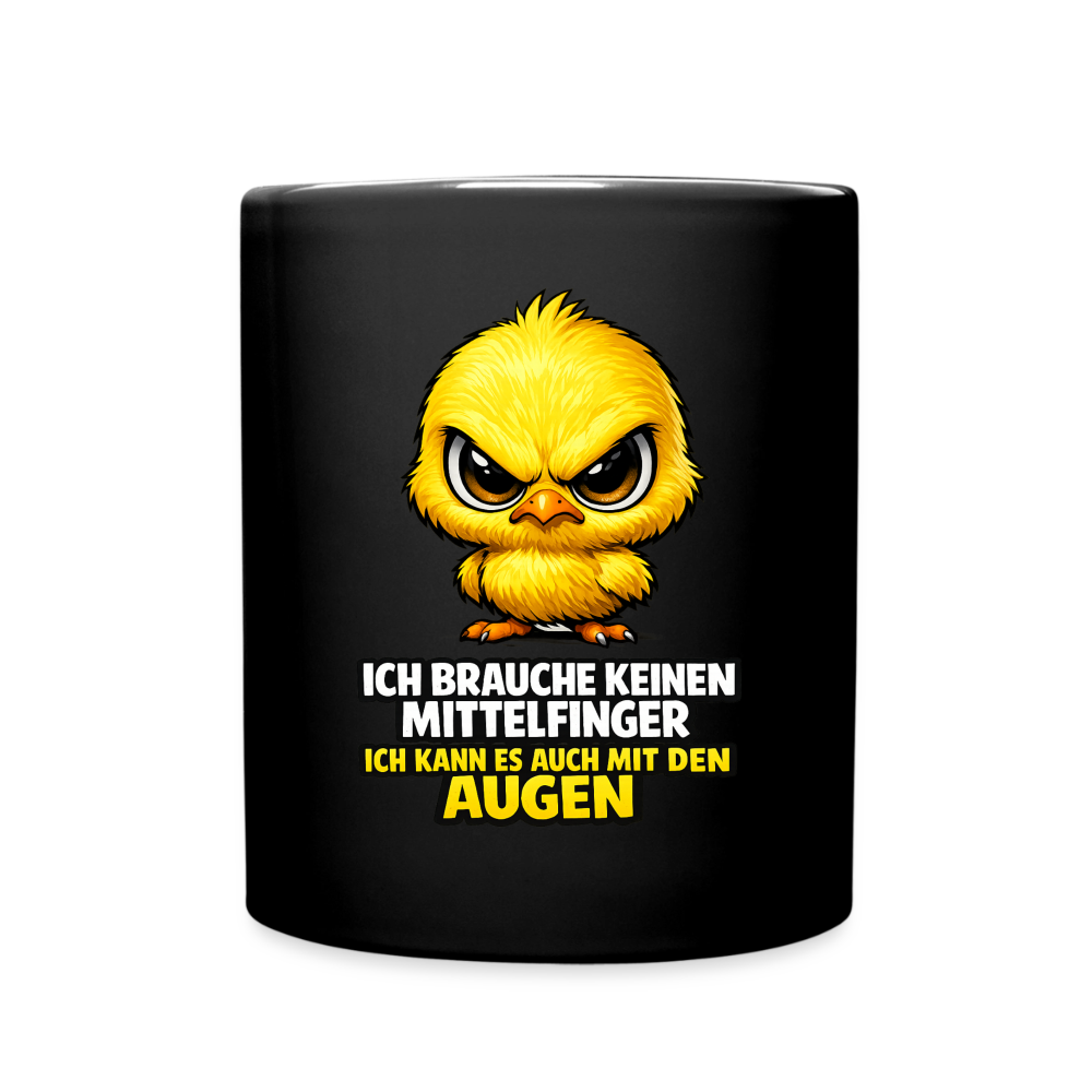 SSW2795 ICH BRAUCHE KEINEN MITTELFINGER ICH KANN ES AUCH MIT DEN AUGEN - Schwarz