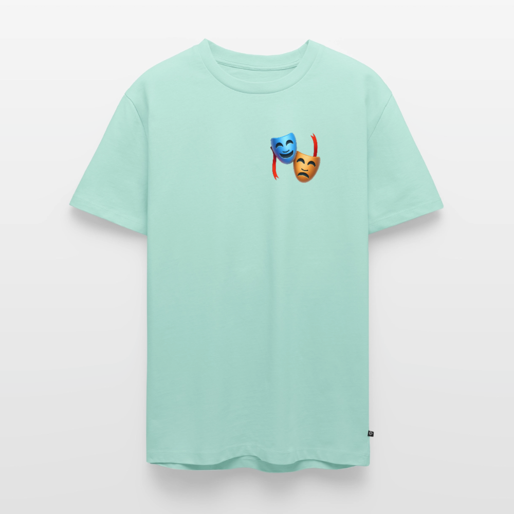 Tshirt Kunde Schule Bunte Maske gerade Schrift - Mint 