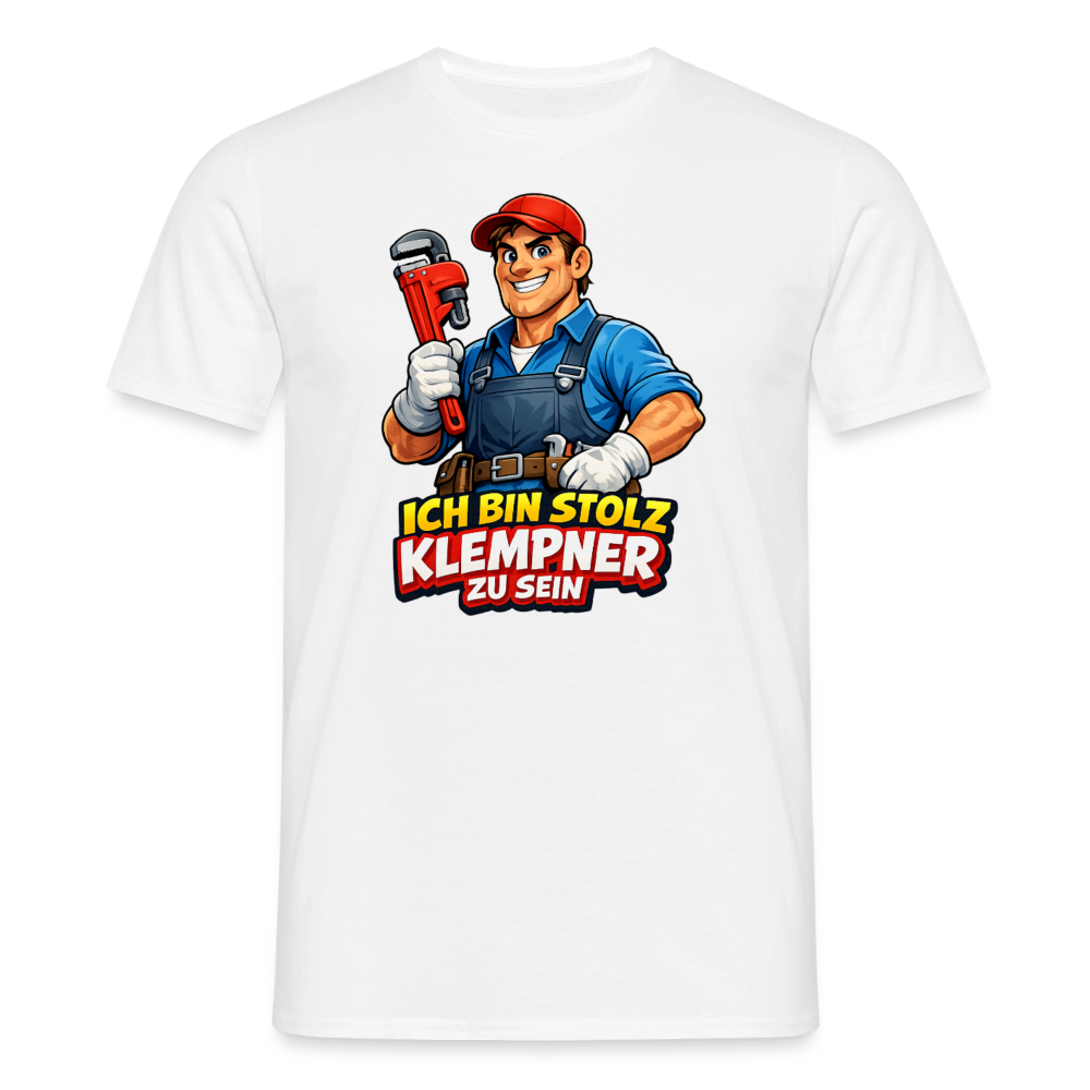 SSW2824 ICH BIN STOLZ KLEMPNER ZU SEIN - Weiß