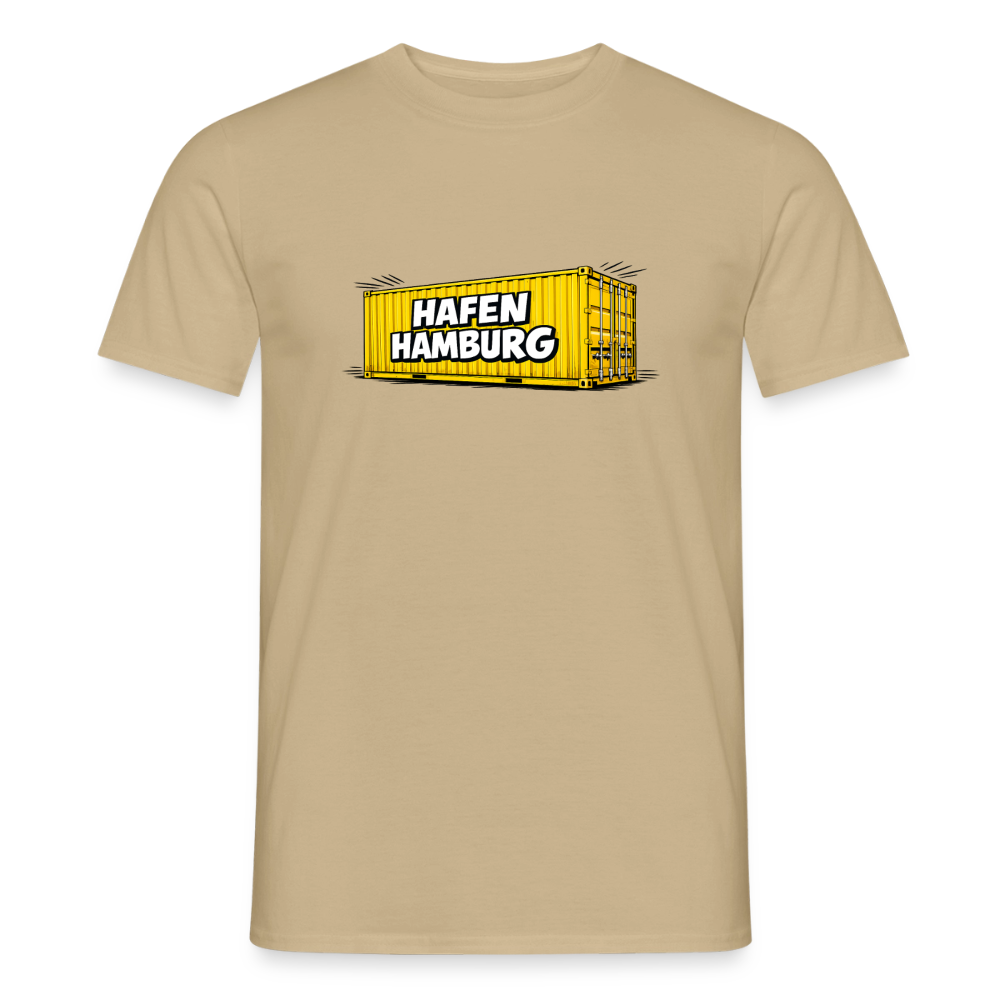 SSW2861Hafen Hamburg gelber Container 2 - Sandbeige