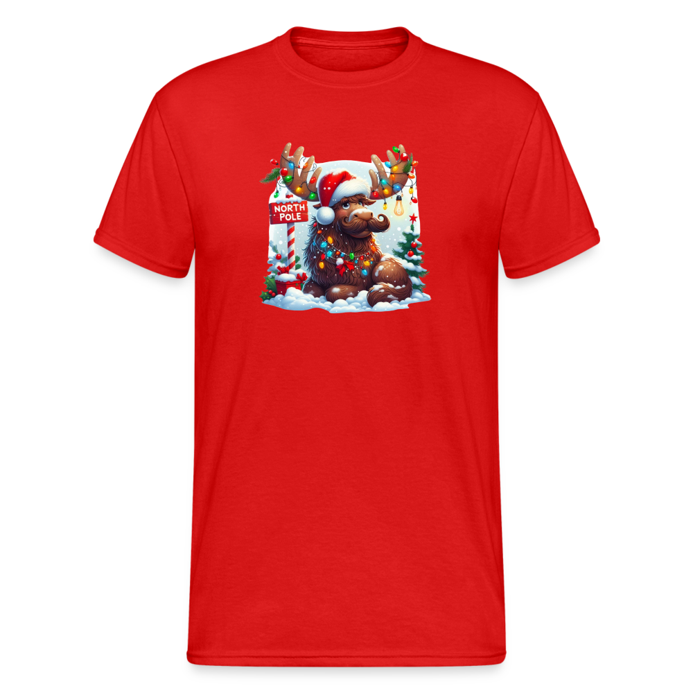 SSW2343 Elch Lichterkette6 - Rot