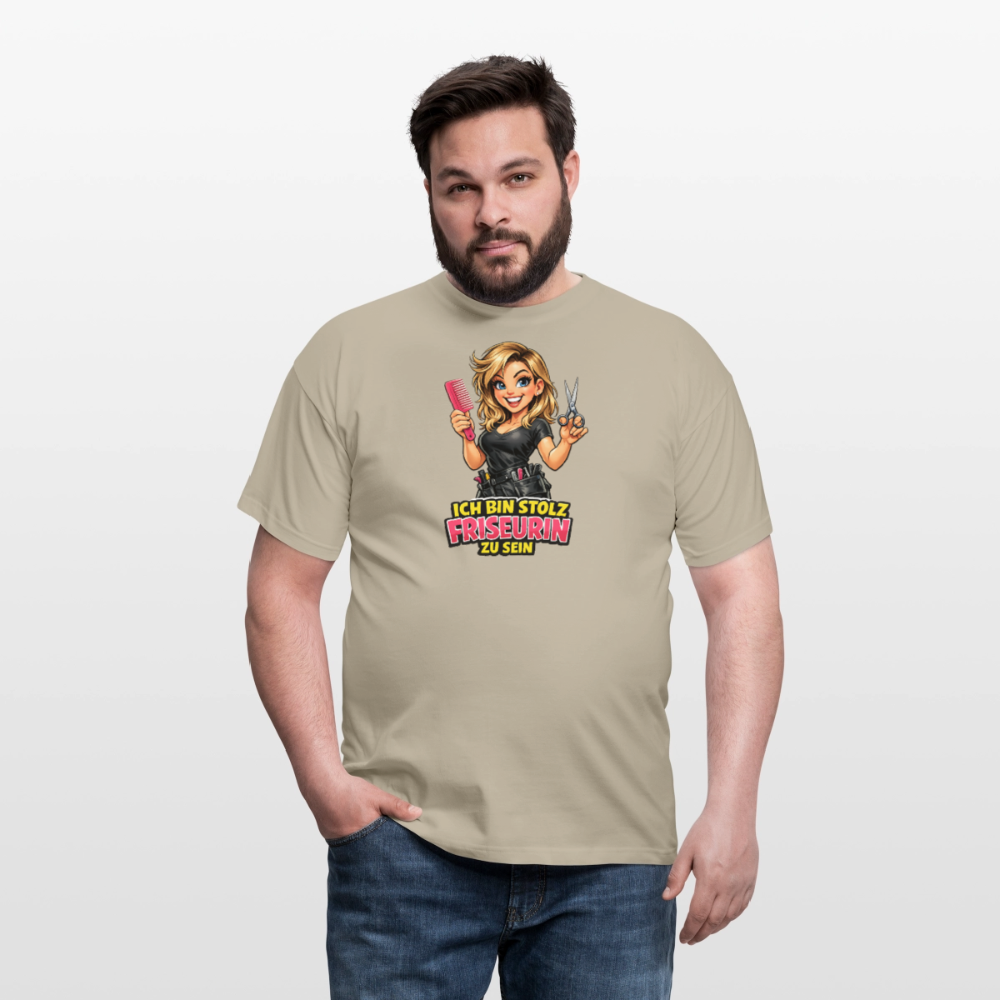 SSW2820 ICH BIN STOLZ FRISEURIN ZU SEIN - Sandbeige