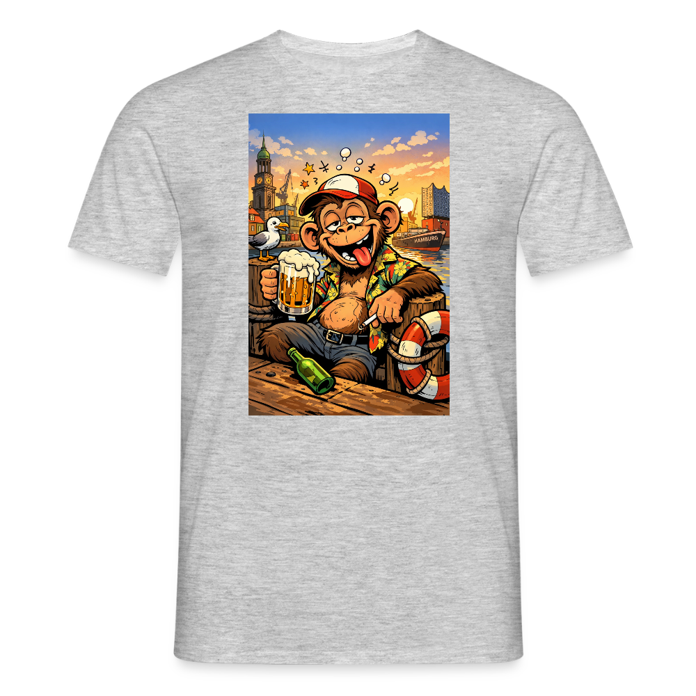 SSW2724 Affe Hamburg Bier - Grau meliert