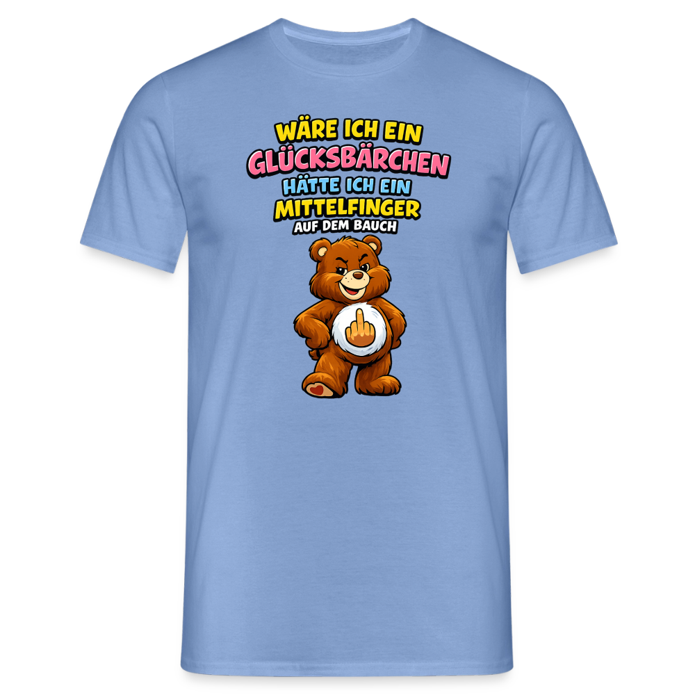 SSW2802 WÄRE ICH EIN GLÜCKSBÄRCHEN HÄTTE ICH EIN MITTELFINGER AUF DEM BAUCH - Carolina Blue