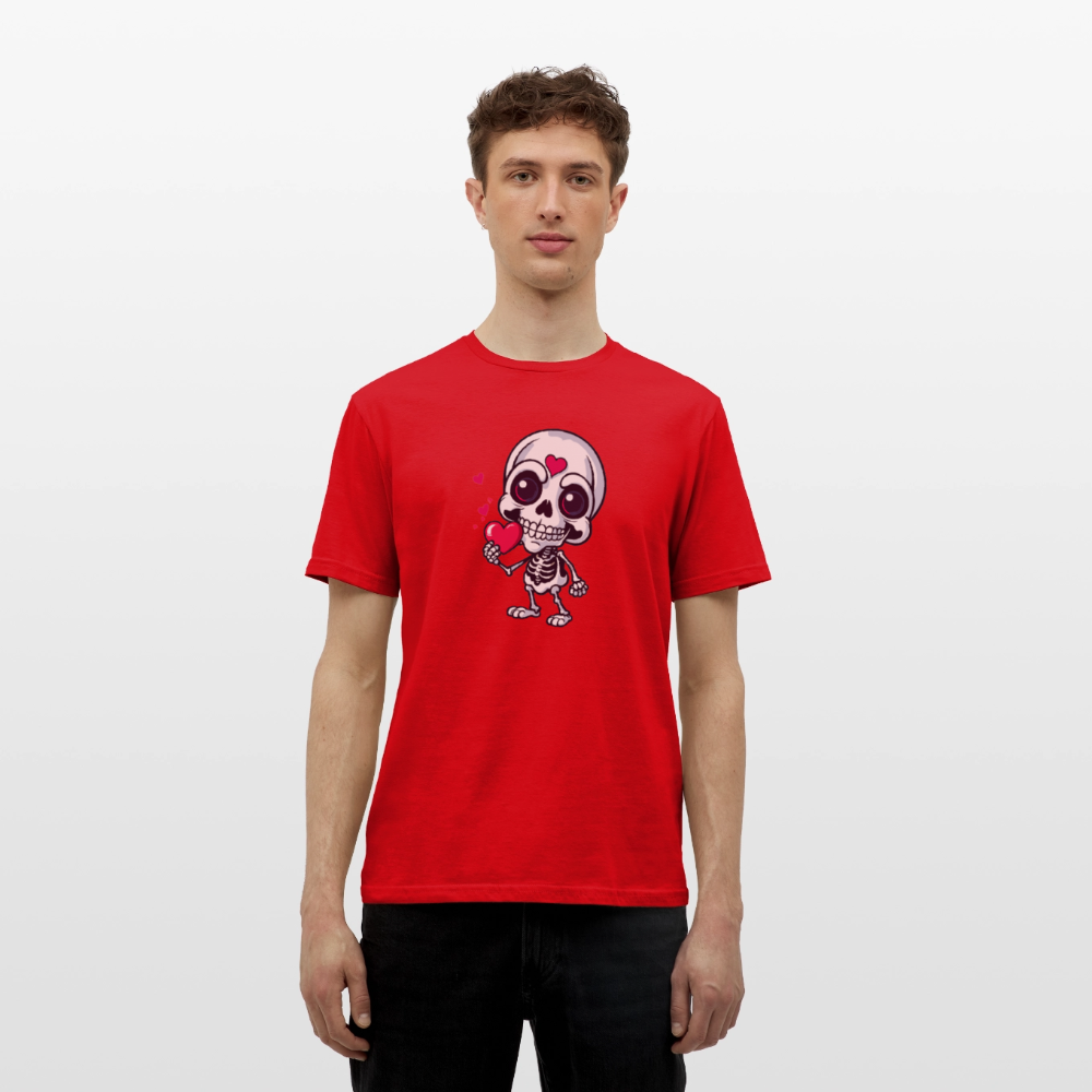 SSW2508Skelett mit Herz - Rot